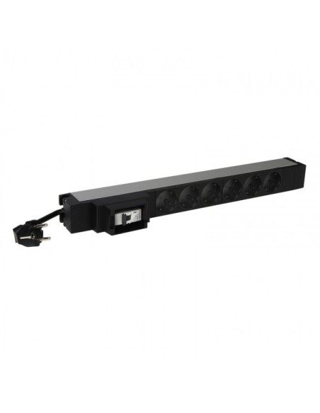 Legrand 6 468 31 prolunghe e multiple 3 m 6 presa(e) AC Nero