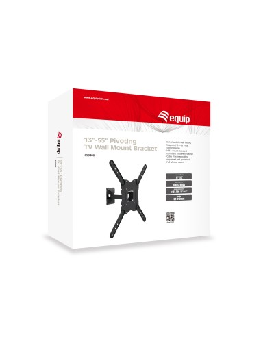 Equip 650406 Supporto TV a parete 139,7 cm (55") Nero