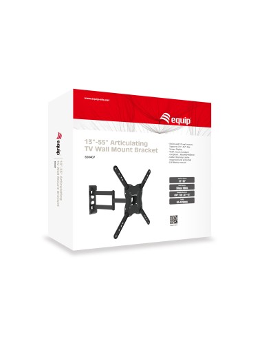 Equip 650407 Supporto TV a parete 139,7 cm (55") Nero