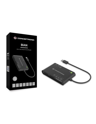 Conceptronic BIAN01B lettore di card readers Interno USB 3.2 Gen 1 (3.1 Gen 1) Nero