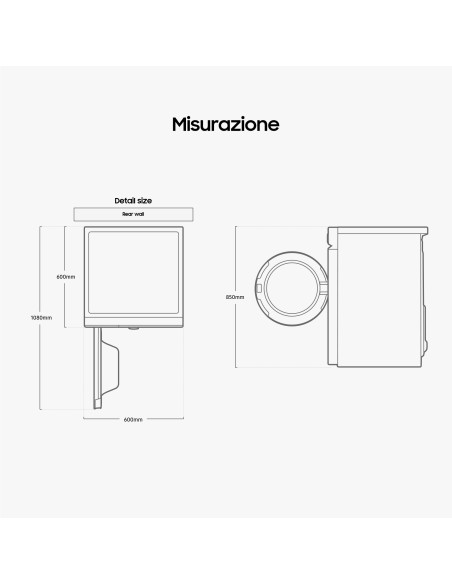 Samsung Lavatrice BESPOKE AI™ Ecodosatore 11Kg WW11BB744DGE