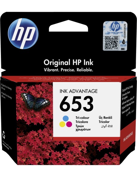 HP Cartuccia inchiostro tricromia originale Advantage 653