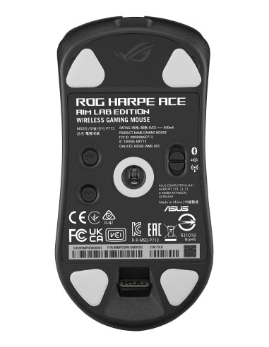 ASUS ROG Harpe Ace Aim Lab Edition mouse Ambidestro RF Wireless + Bluetooth + USB Type-A Ottico 36000 DPI