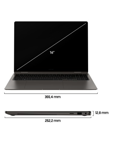 Samsung Galaxy Book3 Pro 360 16" Laptop i7 16GB 512GB Windows 11 Pro Graphite