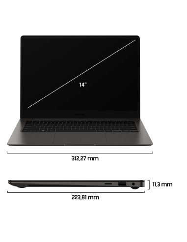 Samsung Galaxy Book3 Pro 14" Laptop i7 16GB 512GB Windows 11 Pro Graphite