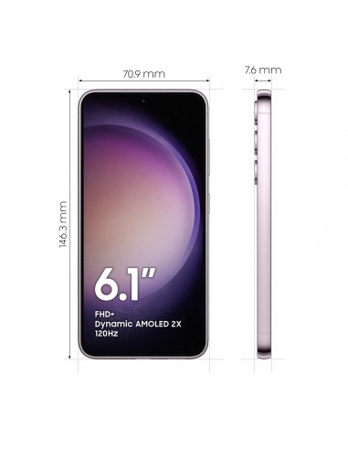 Samsung Galaxy S23 Display 6.1'' Dynamic AMOLED 2X, Fotocamera 50MP, RAM 8GB, 128GB, 3.900 mAh, Lavender