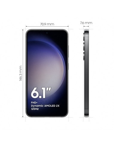 Samsung Galaxy S23 Display 6.1'' Dynamic AMOLED 2X, Fotocamera 50MP, RAM 8GB, 256GB, 3.900 mAh, Phantom Black