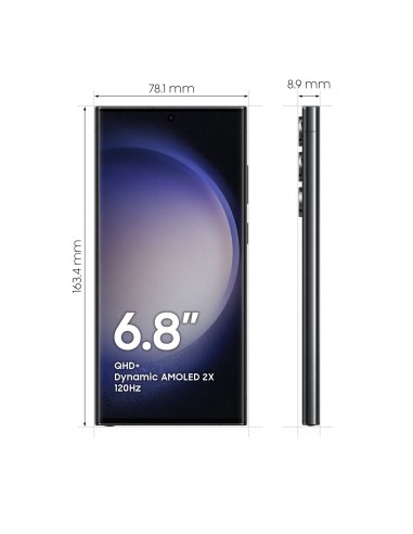 Samsung Galaxy S23 Ultra Display 6.8'' Dynamic AMOLED 2X, Fotocamera 200MP, RAM 8GB, 256GB, 5.000 mAh, Phantom Black