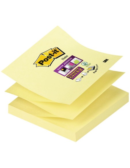 3M Z-Notes pouch autoadesiva Quadrato Giallo 90 fogli Autoadesivo