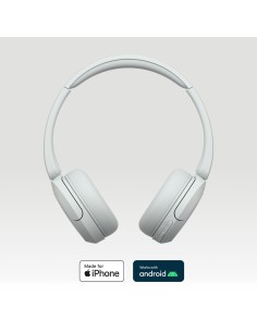 Sony Cuffie Bluetooth wireless WH-CH520 - Durata della batteria fino a 50 ore con ricarica rapida, stile on-ear - Bianco 2