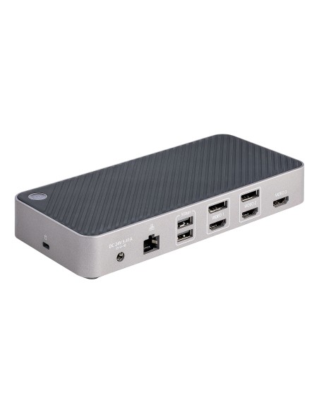 StarTech.com Docking station USB-C per Tre Monitor - Dock USB C Triplo HDMI DP 4K - Hub USB a 5 Porte - GbE - PD 100W - Docking