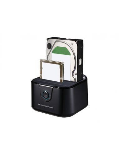 Conceptronic DONN12B docking station per unità di archiviazione USB 3.2 Gen 1 (3.1 Gen 1) Type-B Nero