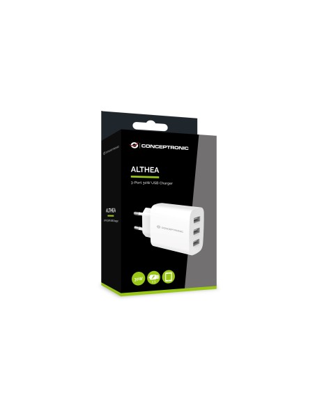 Conceptronic ALTHEA13W Caricabatterie per dispositivi mobili Bianco Interno