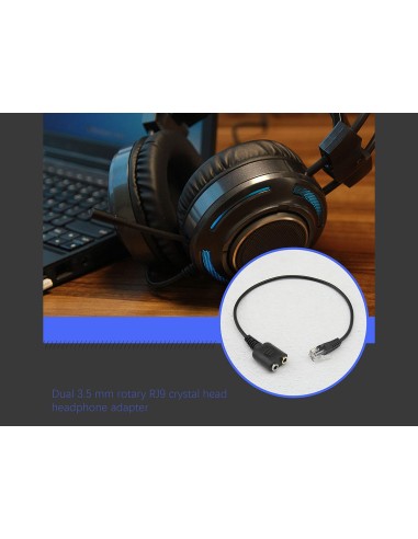 Equip 147944 cavo audio 0,25 m RJ-9 2 x 3.5mm Nero