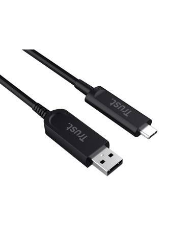 Trust Iris cavo USB 10 m USB 3.2 Gen 2 (3.1 Gen 2) USB C USB A Nero
