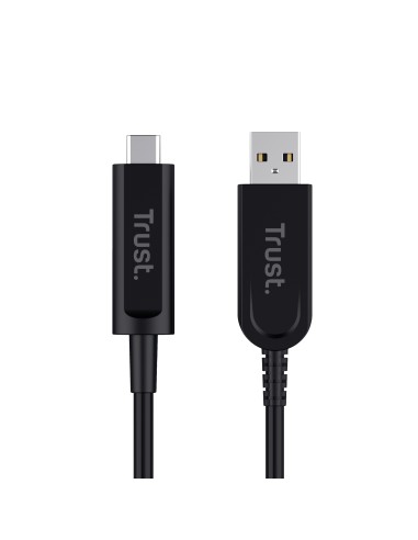 Trust Iris cavo USB 10 m USB 3.2 Gen 2 (3.1 Gen 2) USB C USB A Nero