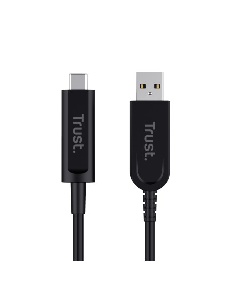 Trust Iris cavo USB 10 m USB 3.2 Gen 2 (3.1 Gen 2) USB C USB A Nero