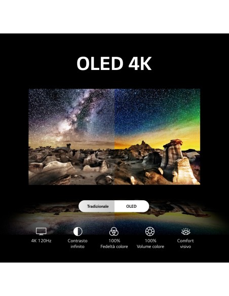 LG OLED 77'' Serie B3 OLED77B36LA, TV 4K, 4 HDMI, SMART TV 2023