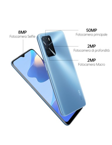OPPO A54s 16,5 cm (6.5") Doppia SIM Android 11 4G USB tipo-C 4 GB 128 GB 5000 mAh Blu