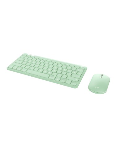 Trust Lyra tastiera Mouse incluso RF senza fili + Bluetooth QWERTY Italiano Verde