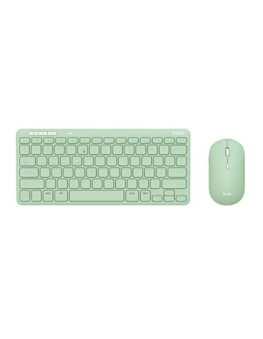 Trust Lyra tastiera Mouse incluso RF senza fili + Bluetooth QWERTY Italiano Verde