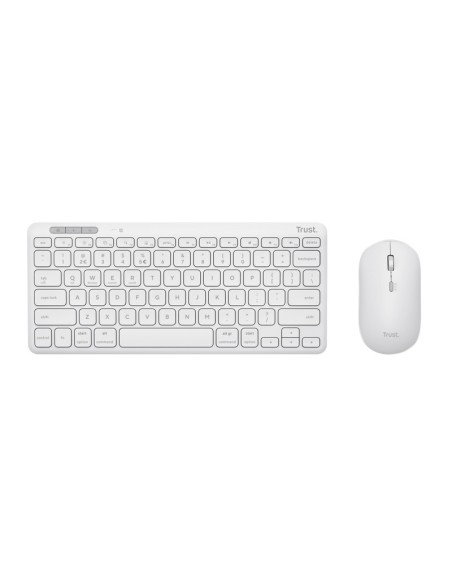Trust Lyra tastiera Mouse incluso RF senza fili + Bluetooth QWERTY Italiano Bianco