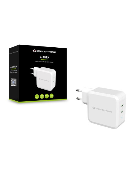 Conceptronic ALTHEA08W Caricabatterie per dispositivi mobili Bianco Interno