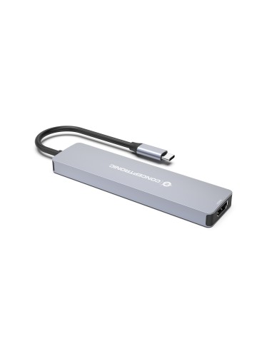 Conceptronic DONN19G replicatore di porte e docking station per notebook Cablato USB 3.2 Gen 1 (3.1 Gen 1) Type-C Grigio