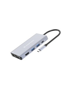 Conceptronic DONN20G replicatore di porte e docking station per notebook Cablato USB 3.2 Gen 1 (3.1 Gen 1) Type-C Grigio