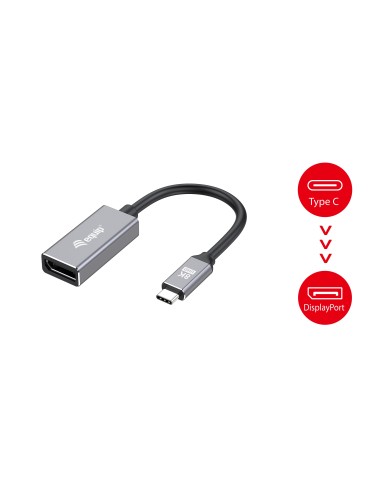 Equip 133493 cavo e adattatore video 0,15 m USB tipo-C DisplayPort Nero, Grigio