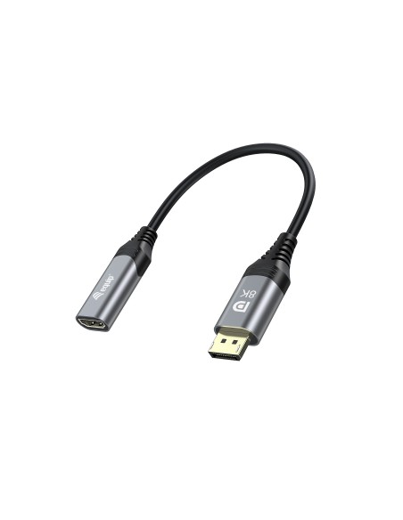 Equip 133446 cavo e adattatore video 0,15 m DisplayPort HDMI Nero, Grigio