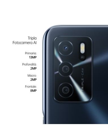 OPPO A16 Smartphone, AI Triple Camera 13+2+2 MP, 6.52” 60HZ Display, 5000mAh, SuperVOOC + Power Saving, RAM 3GB + ROM 32GB