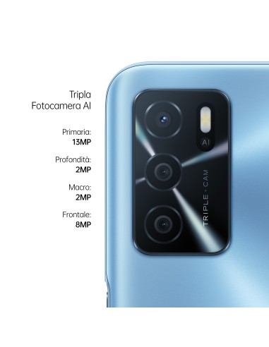 OPPO A16 Smartphone, AI Triple Camera 13+2+2 MP, 6.52” 60HZ Display, 5000mAh, SuperVOOC + Power Saving, RAM 3GB + ROM 32GB