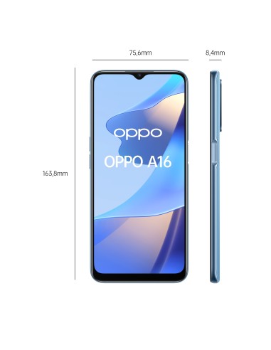 OPPO A16 Smartphone, AI Triple Camera 13+2+2 MP, 6.52” 60HZ Display, 5000mAh, SuperVOOC + Power Saving, RAM 3GB + ROM 32GB