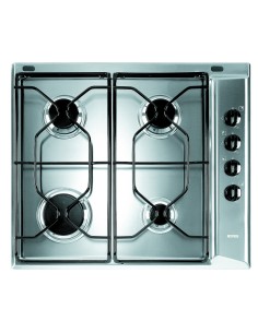 Indesit PAA 642 IX I WE1 Acciaio inossidabile Da incasso 58 cm Gas 4 Fornello(i)