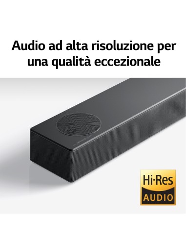 LG Soundbar S75Q 380W 3.1.2 canali, Meridian, Dolby Atmos, NOVITÀ 2022