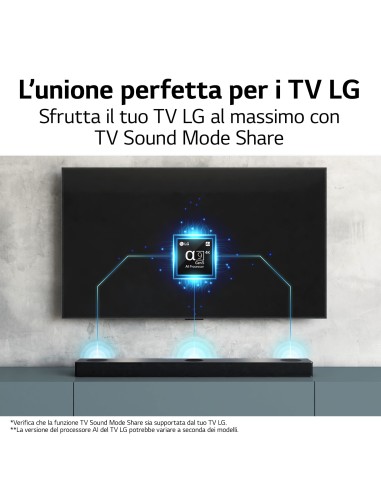 LG Soundbar S80QY 480W 3.1.3 canali, Meridian, Dolby Atmos, NOVITÀ 2022