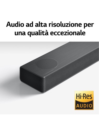 LG Soundbar S80QY 480W 3.1.3 canali, Meridian, Dolby Atmos, NOVITÀ 2022