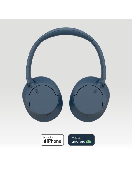 Sony WH-CH720 Auricolare Con cavo e senza cavo A Padiglione Musica e Chiamate USB tipo-C Bluetooth Blu