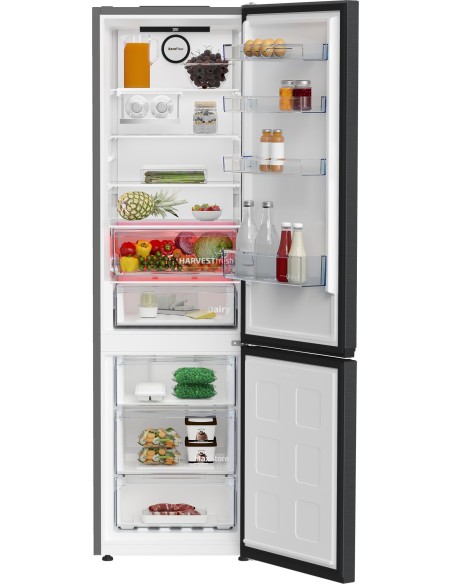 Beko B7RCNE407HXBR frigorifero con congelatore Libera installazione 355 L B Nero, Acciaio inossidabile