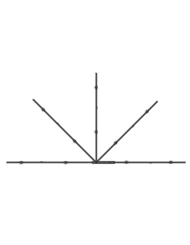 Multibrackets 6214 Supporto TV a parete 119,4 cm (47") Nero
