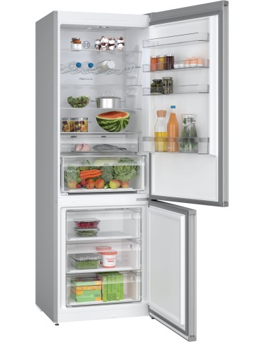 Bosch Serie 4 KGN497LDF frigorifero con congelatore Libera installazione 440 L D Acciaio inossidabile