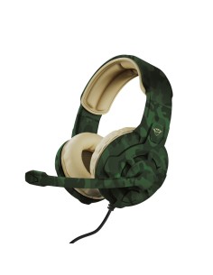 Trust GXT 411C Radius Auricolare Cablato A Padiglione Giocare Beige, Nero, Verde