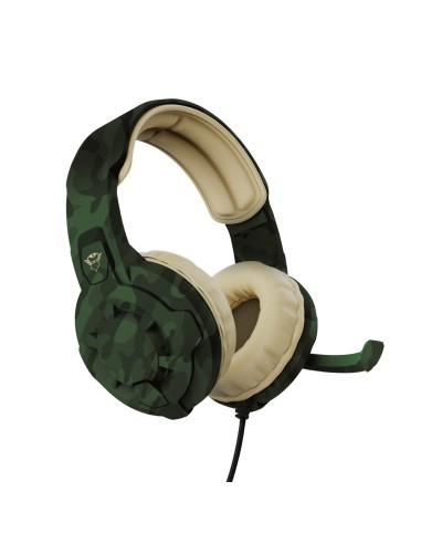 Trust GXT 411C Radius Auricolare Cablato A Padiglione Giocare Beige, Nero, Verde