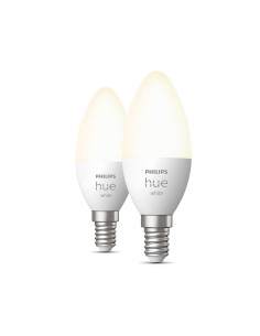 Philips Hue White 2 Lampadine Smart E14 40W