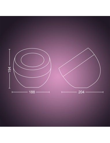 Philips Hue White and Color ambiance IRIS Lampada Smart da Tavolo Oro