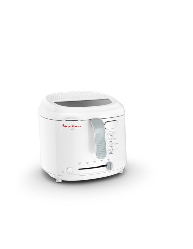 Moulinex AF2031 Friggitrice, Uno, Capacità di 1 Kg per 4 persone, Capacità olio 1,8 L, Bianco