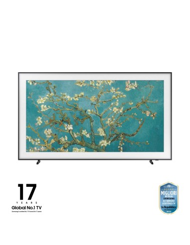 Samsung The Frame Lifestyle TV QE85LS03BGUXZT QLED 4K, Smart TV 85" Matte Display, Dolby Atmos e OTS, Black 2022
