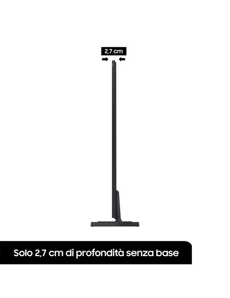 Samsung The Frame Lifestyle TV QE85LS03BGUXZT QLED 4K, Smart TV 85" Matte Display, Dolby Atmos e OTS, Black 2022