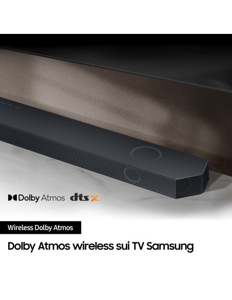 Samsung Soundbar HW-Q930C ZF Serie Q, 17 speaker, Wireless Dolby Atmos, Audio a 9.1.4 canali, Q-Simphony, Compatibile con Alexa